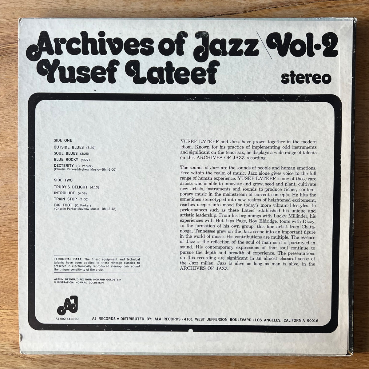 Yusef Lateef - Archives Of Jazz Vol. 2 / US-Press. 1972 - (M-/VG++)
