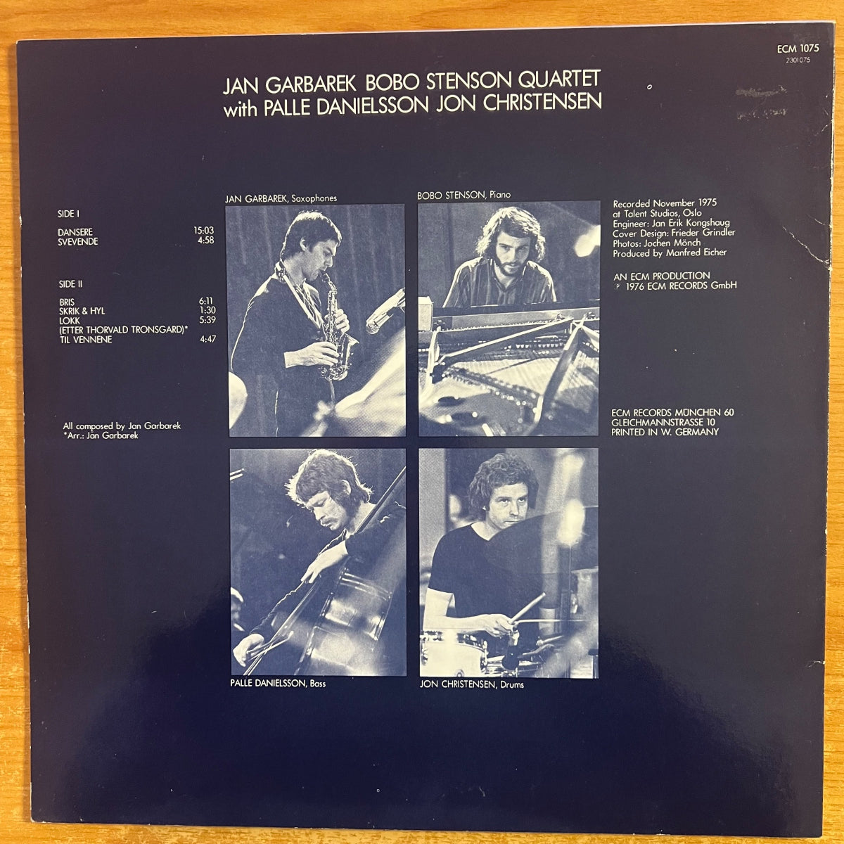 Jan Garbarek Bobo Stenson Quartet - Dansere / 1. D-Press. 1976 - (M-/VG++)