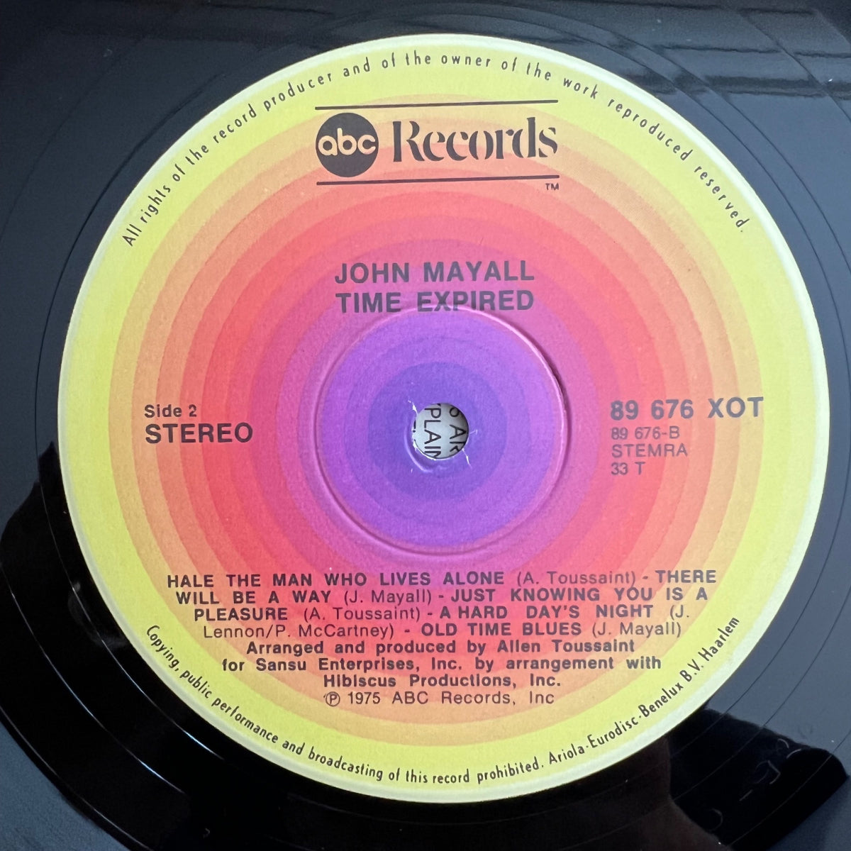 John Mayall - Notice To Appear / 1. D-Press. 1976 - (M-/VG+)