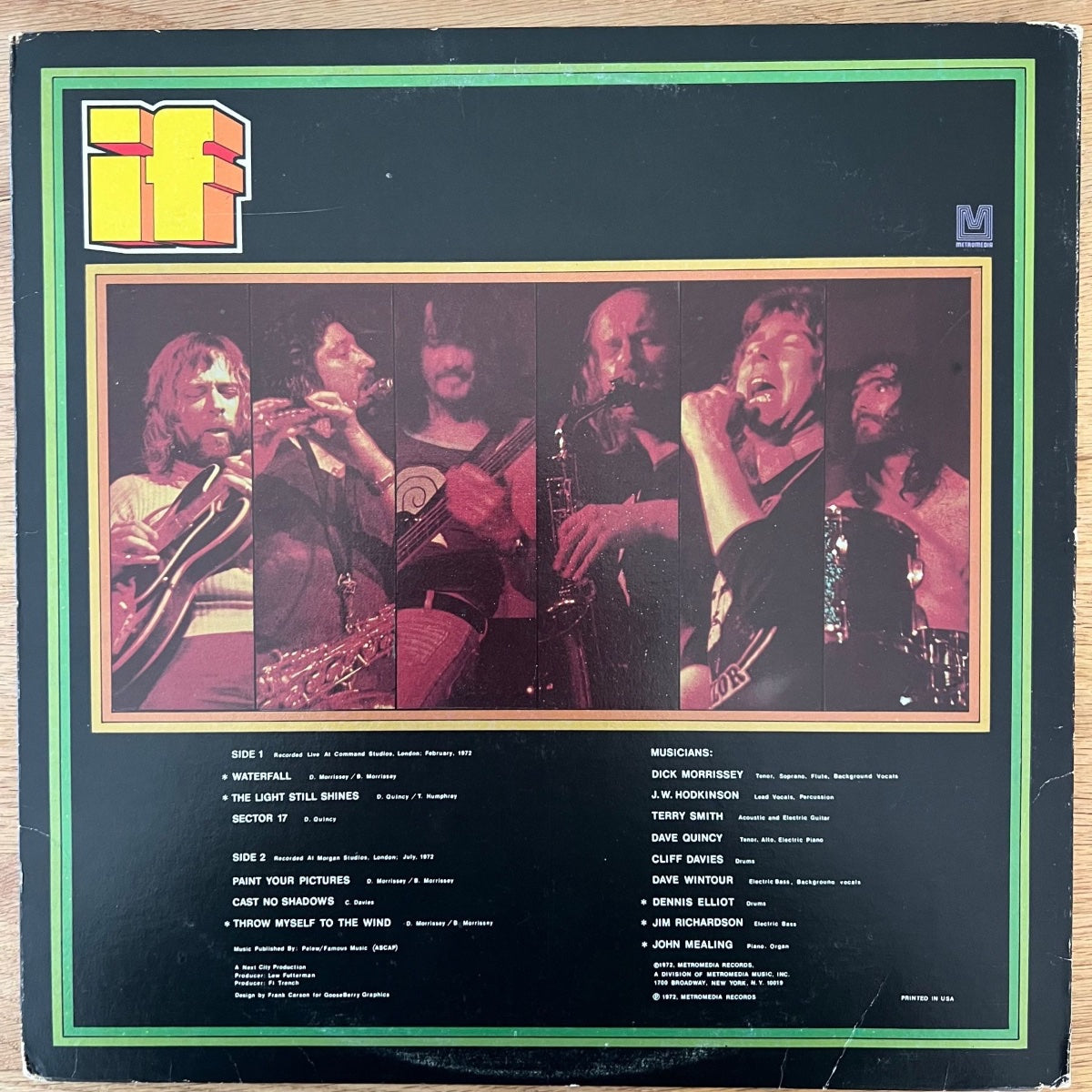 If - Waterfall / 1st US Press. 1972 - (M-/VG+)