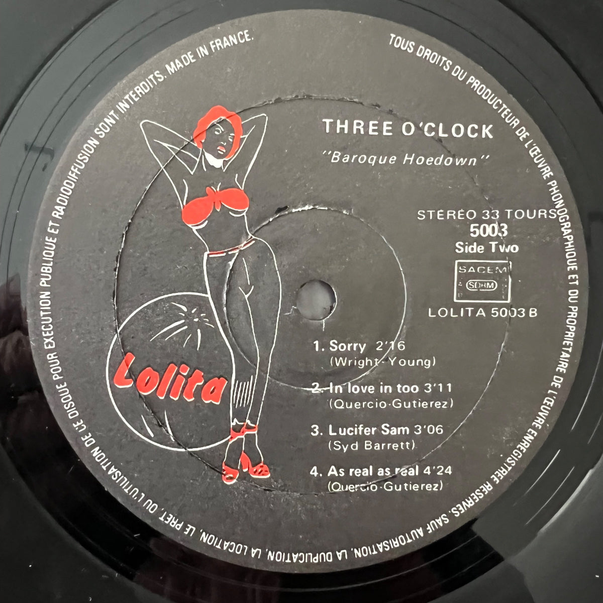 Three O'Clock - Baroque Hoedown / 1. France-Press. 1983 - (M-/M-)