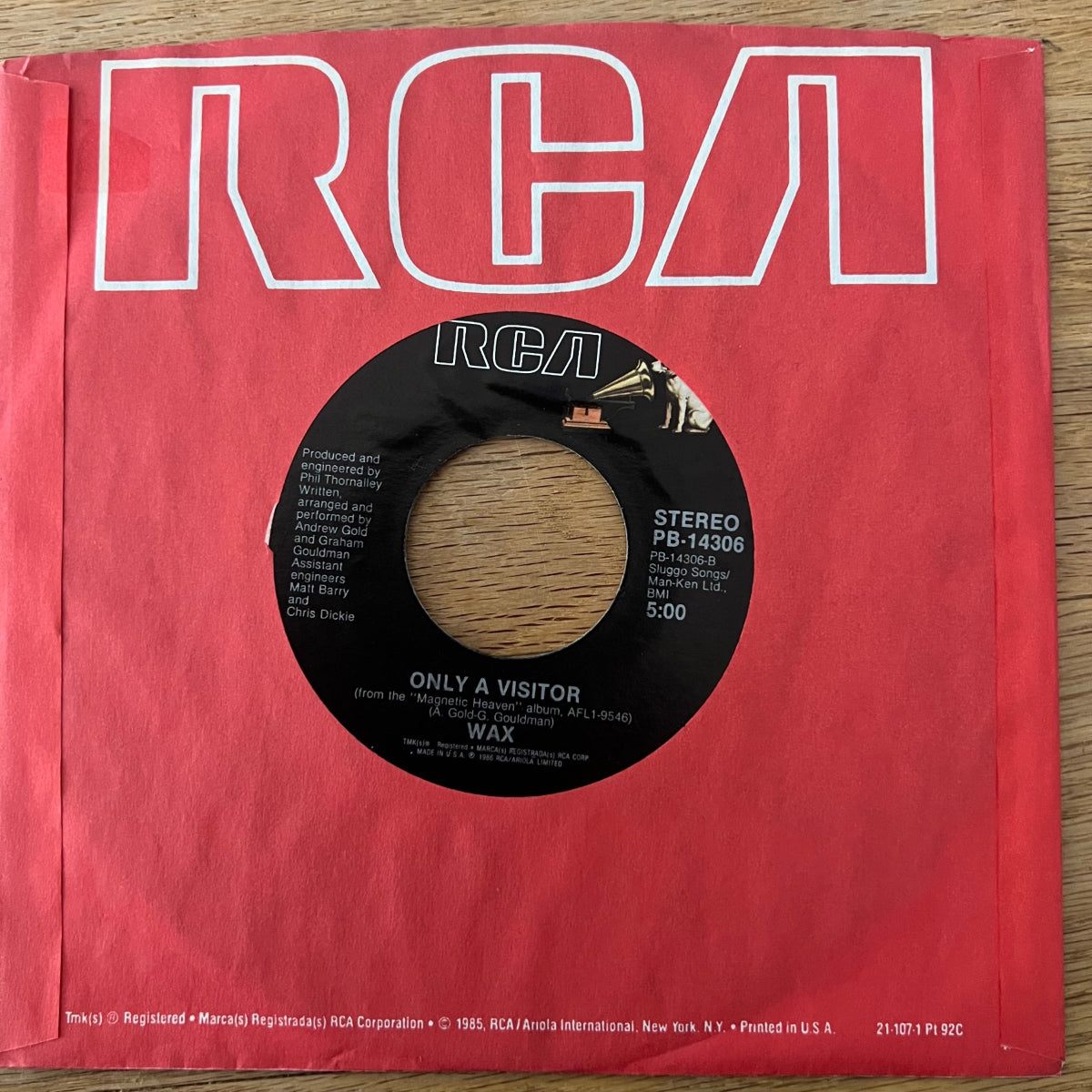 Wax - Right Between The Eyes / 1. US-Press. 1986 - (M-/VG++)