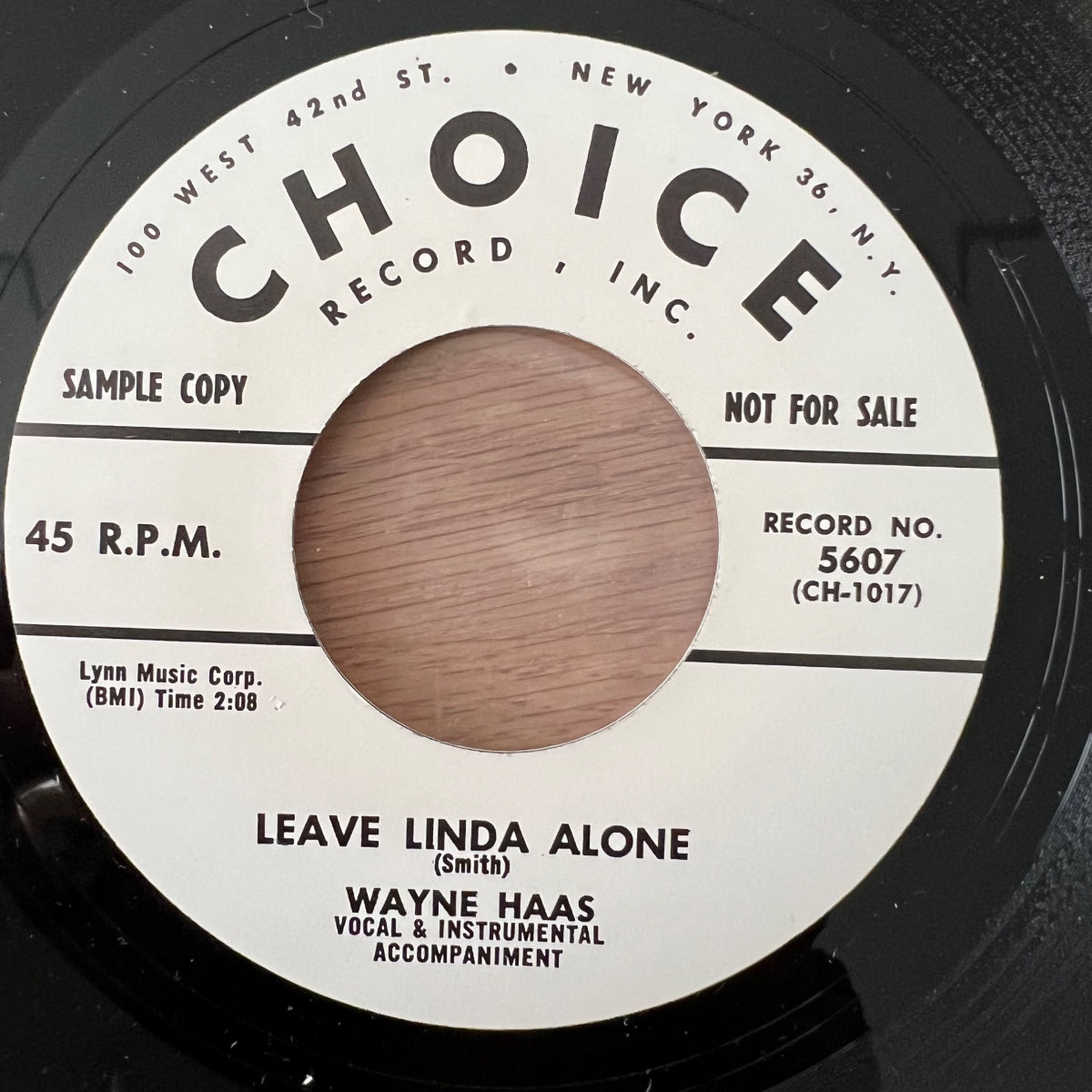 Wayne Haas - Betty Ann / US-Press. RE von 1957 - (VG++/VG+)