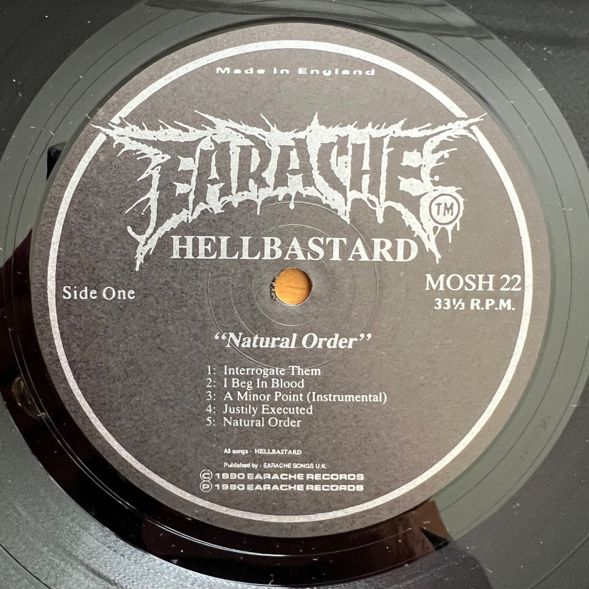 Hellbastard - Natural Order / 1. UK-Press. 1990 - (M-/M-)