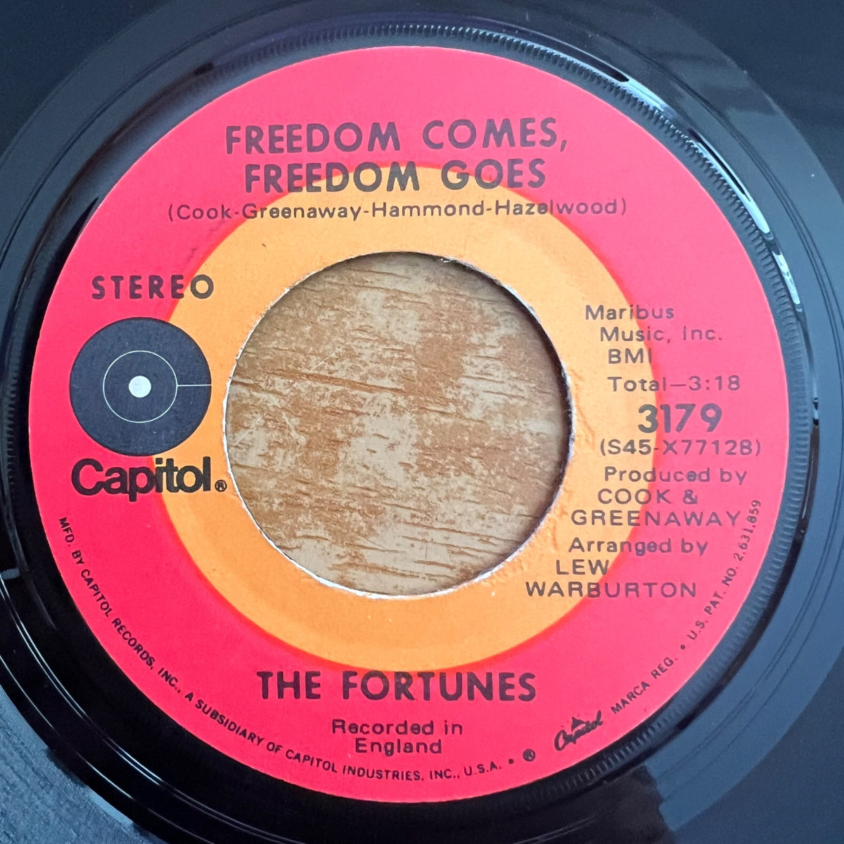 Fortunes - Freedom Comes, Freedom Goes / 1. US-Press. 1971 - (VG++/Neutral)