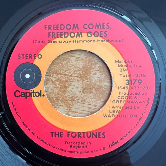 Fortunes - Freedom Comes, Freedom Goes / 1. US-Press. 1971 - (VG++/Neutral)