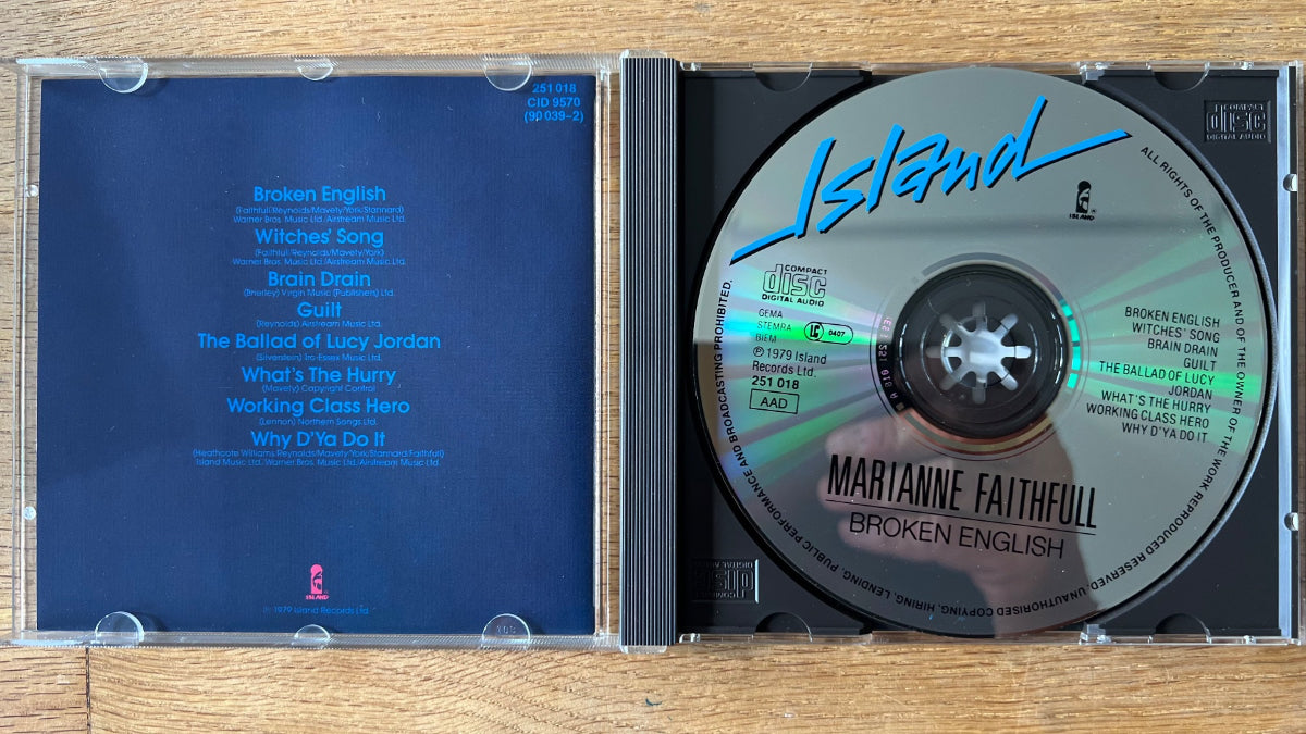 Marianne Faithfull - Broken English / CD - 1. D-Press. 1987 - (M-/M-)