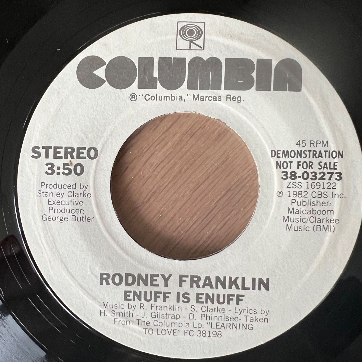 Rodney Franklin - Enuff Is Enuff / US-Promo 1982 - (VG++/Neutral)