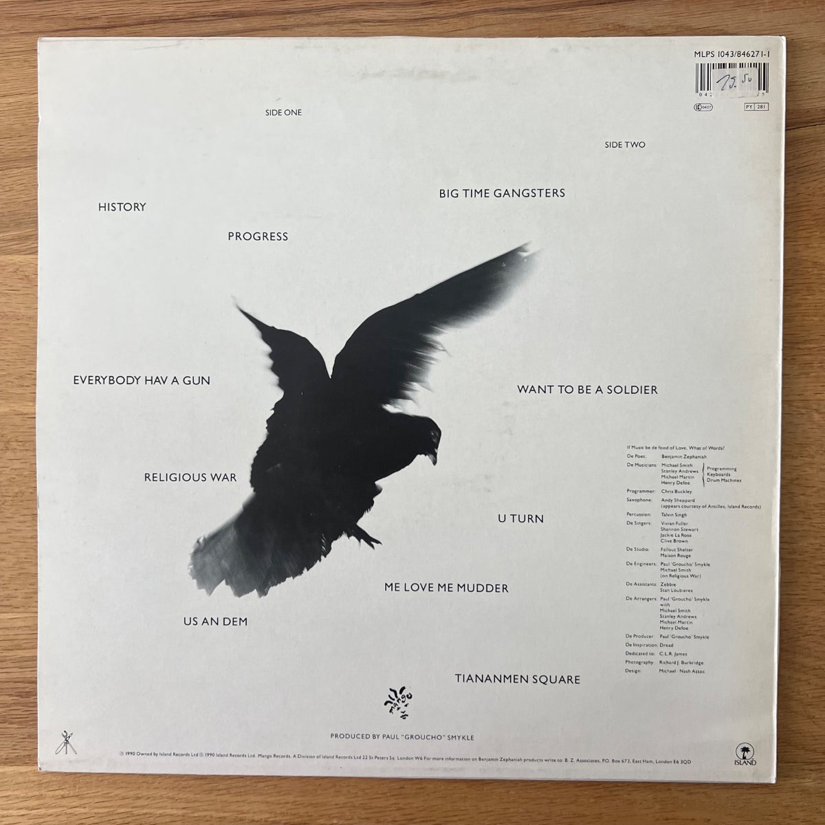 Benjamin Zephaniah - Us An Dem / 1. UK-Press. 1990
