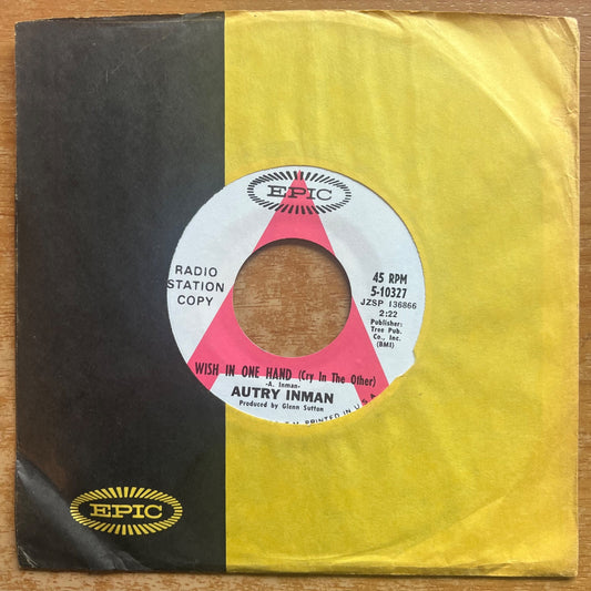 Autry Inman - Wish In One Hand / US-Promo 1968 - (M-/VG+)