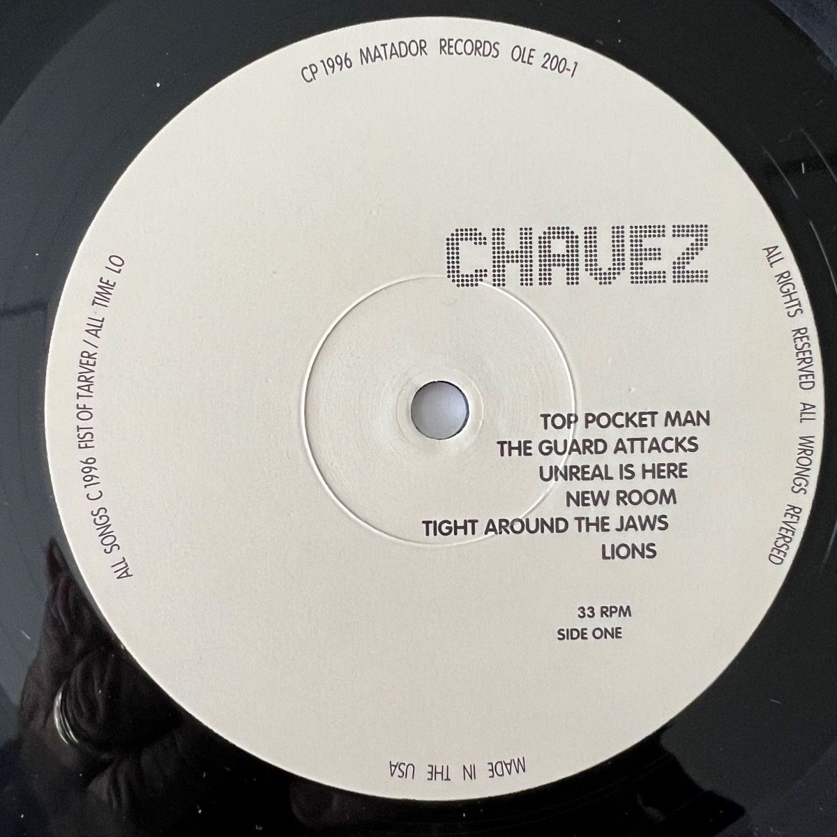 Chavez - Ride The Fader / 1st US Press. 1996 - (M-/M-)
