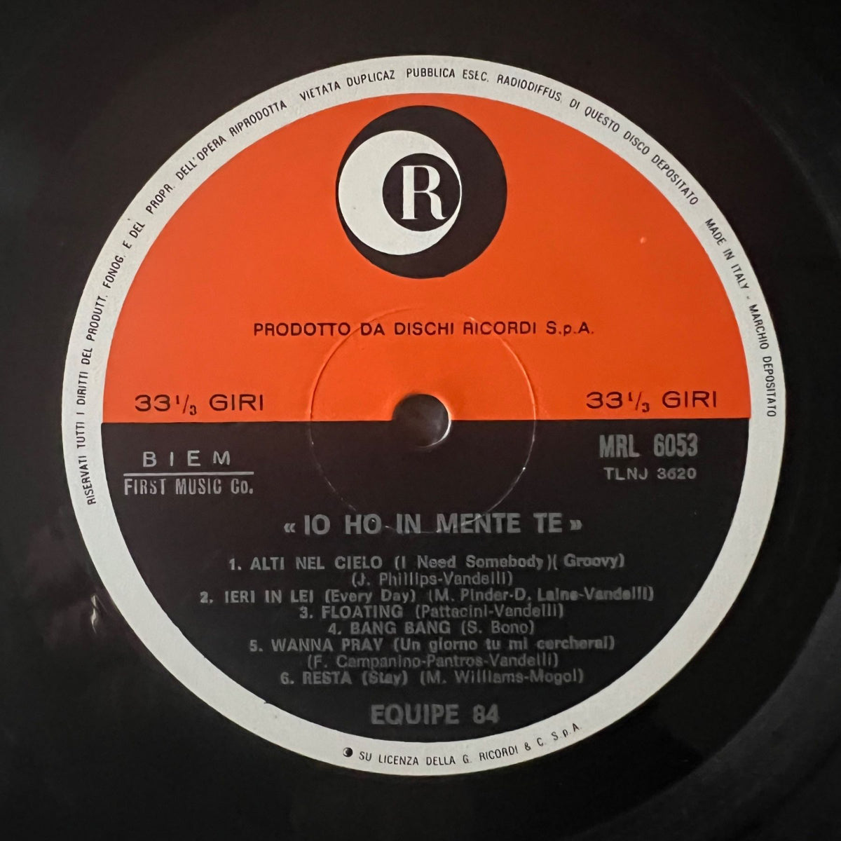 Equipe 84 - Io Ho In Mente Te / 1. Italy-Press. 1966 - (VG++/M-)
