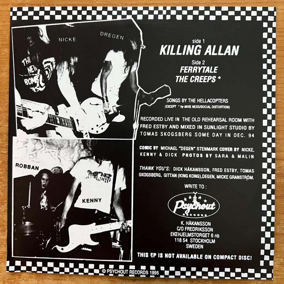 Hellacopters - Killing Allan / 1. Sweden-Press. 2002 - (M-/M-)