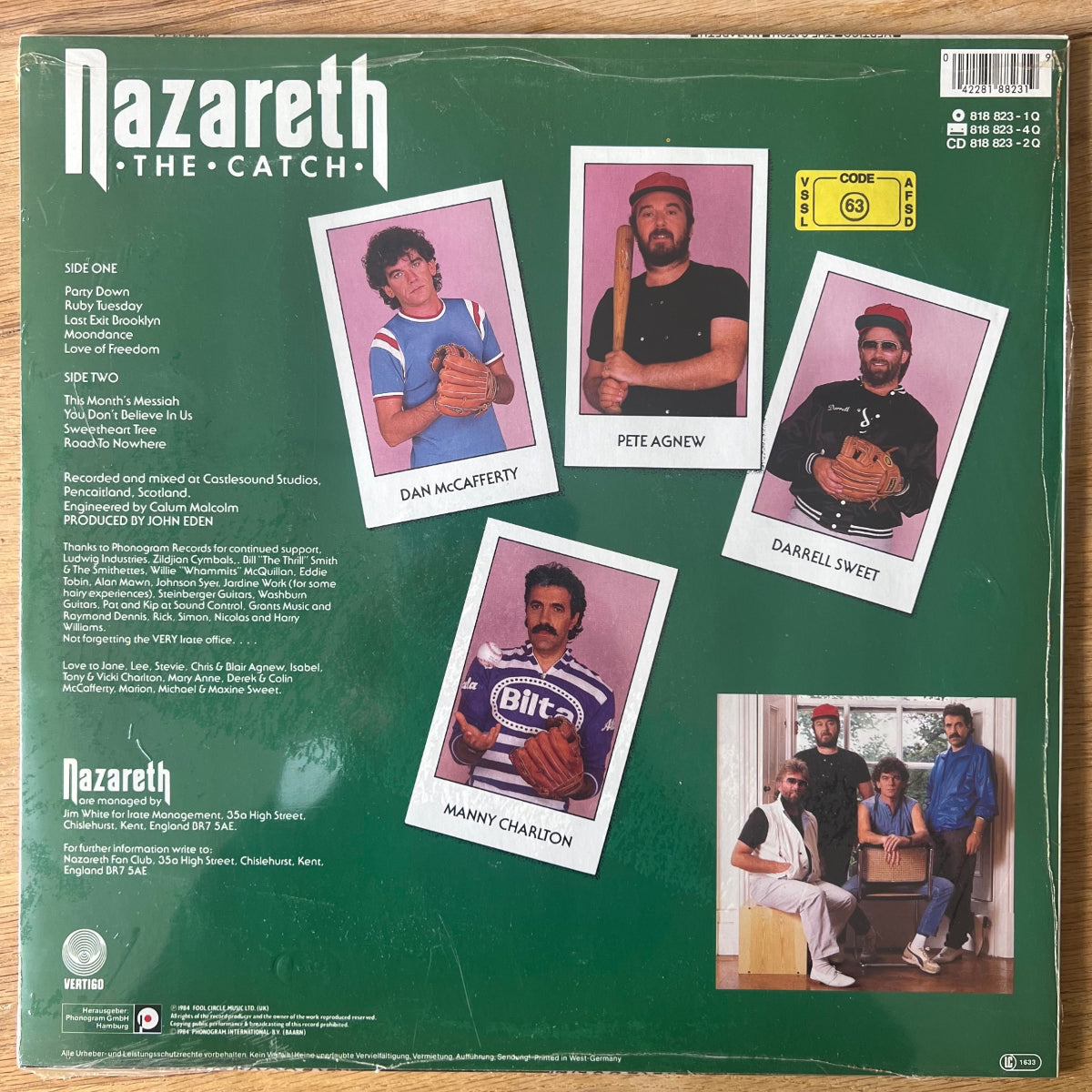 Nazareth - The Catch / 1. D-Press. 1984 - (Mint & Sealed)