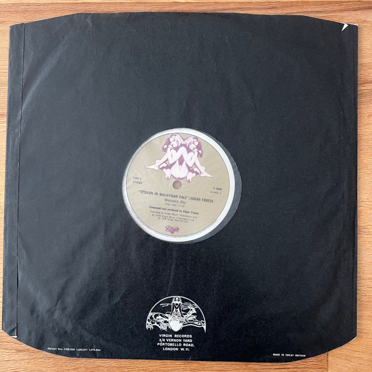 Edgar Froese - Epsilon In Malaysian Pale / 1. UK-Press. 1975 - (M-/M-)
