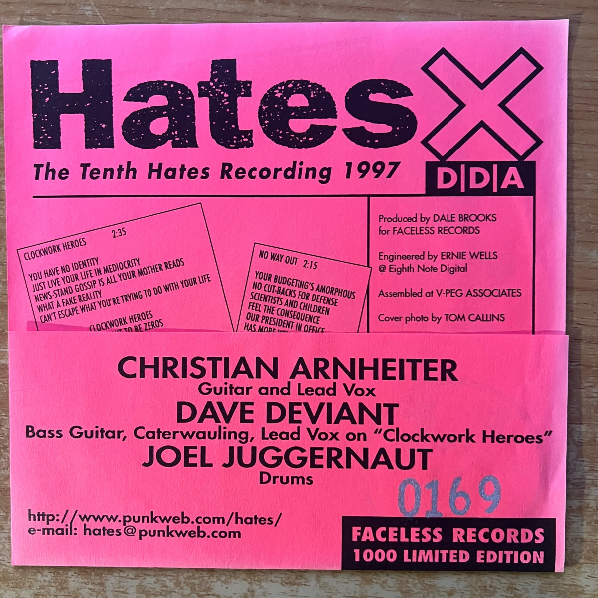 Hates - X The Tenth Hates Rec. 1997 / 1. US-Press. 1997 - (M-/M-)