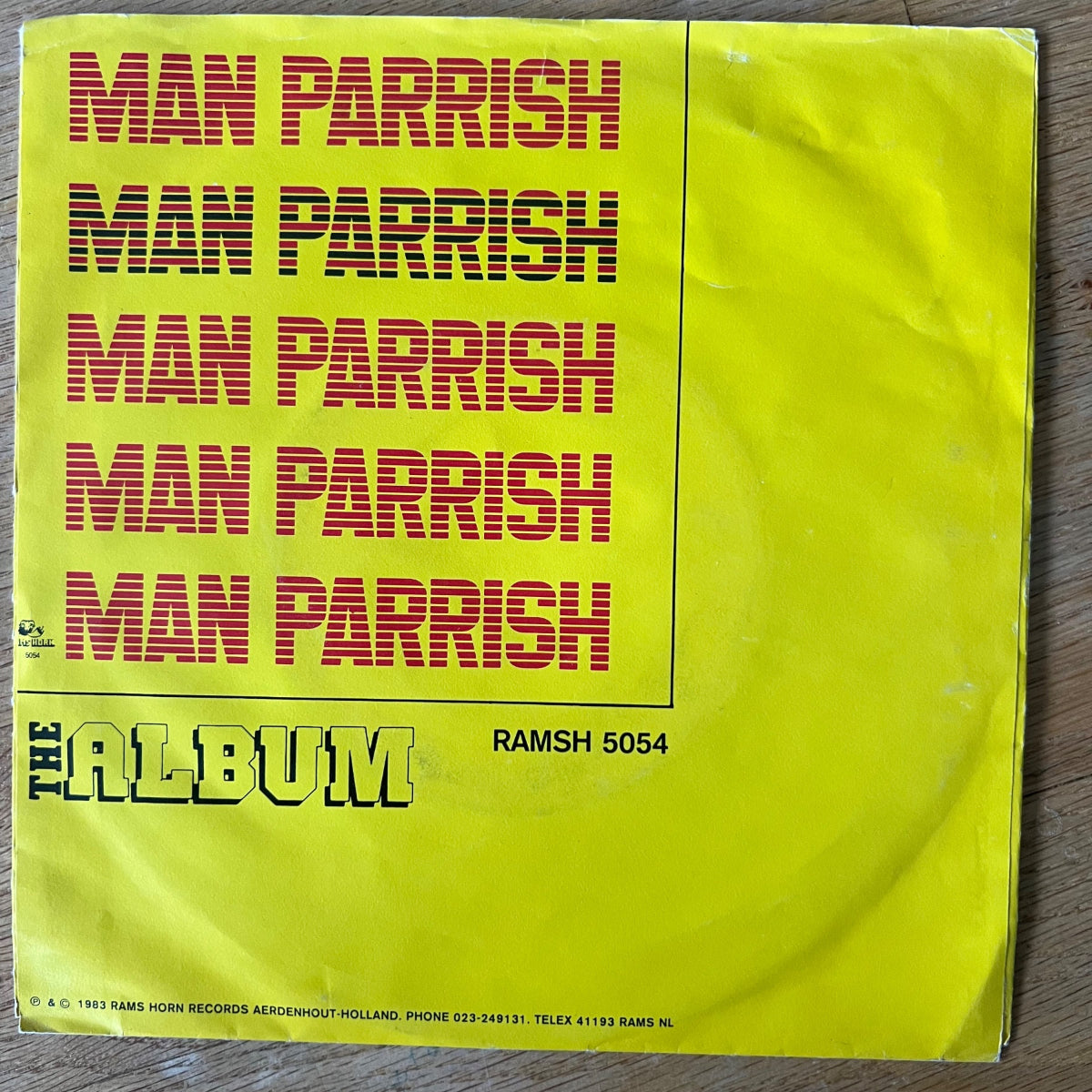 Man Parrish - Hip Hop, Be Bop / 1. NL-Press. 1983 - (VG+/VG+)