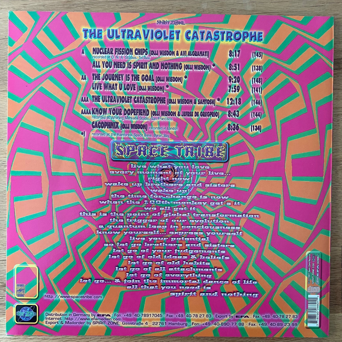 Space Tribe - The Ultraviolet Catastrophe / 2 LP - 1. D-Press. 1997 - (M-/M-)