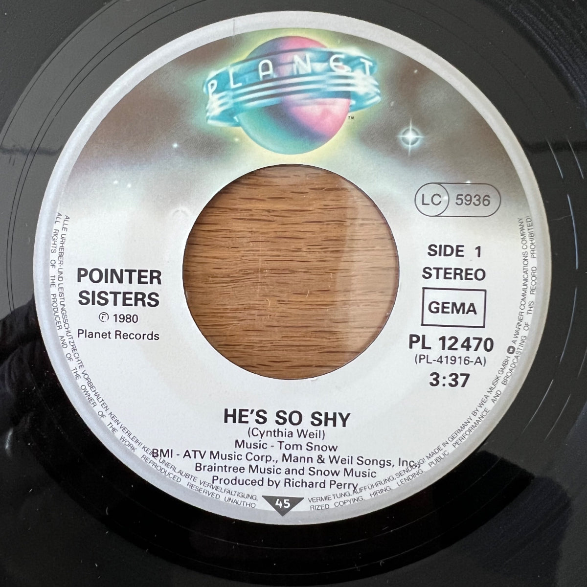 Pointer Sisters - He's So Shy / 1. D-Press. 1980 - (M-/M-)