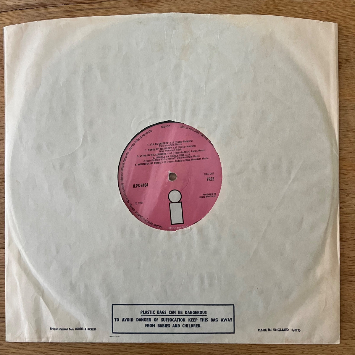 Gratuit - Idem / 1. Presse britannique. 1969 - (VG++/VG++)