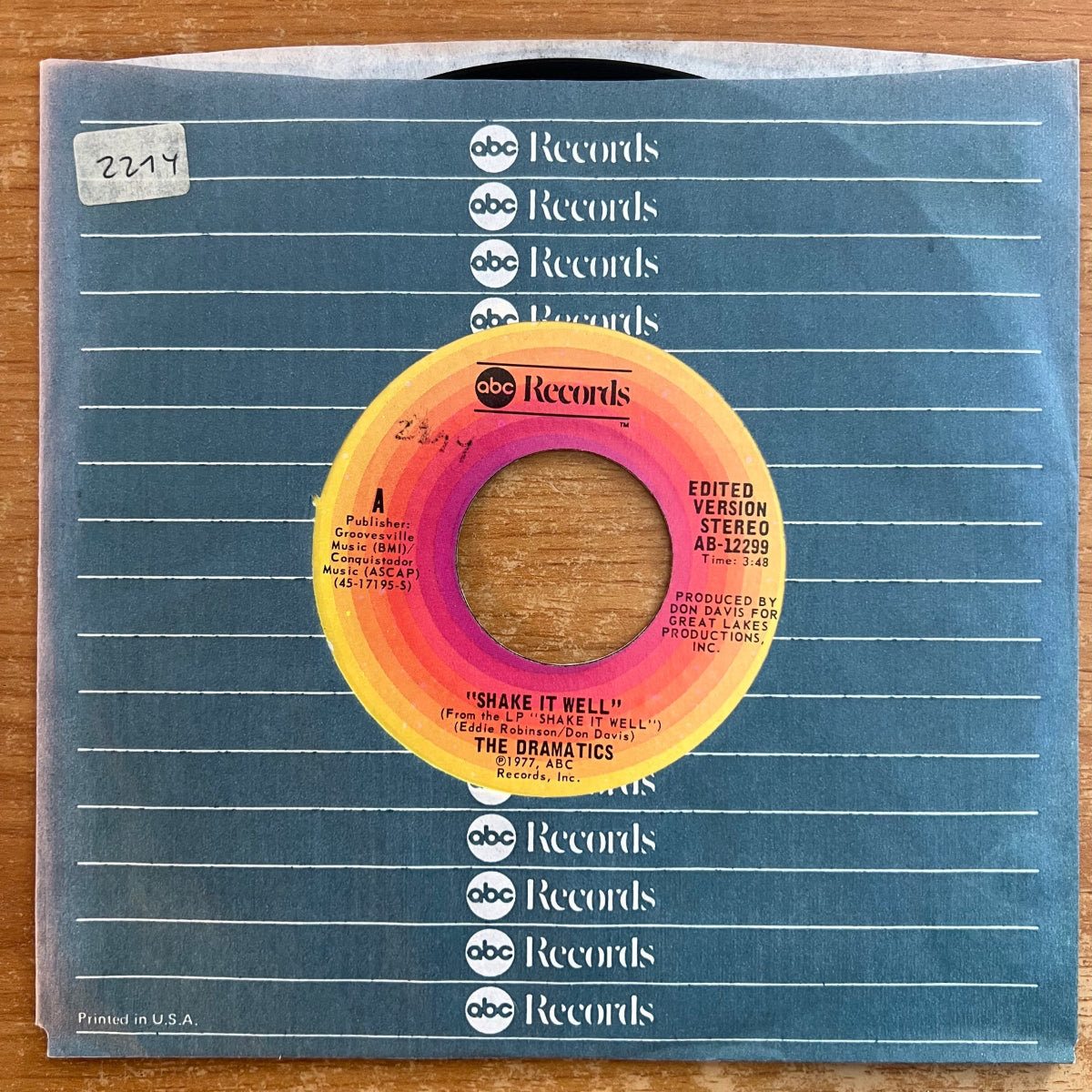 Dramatics - Shake It Well / 1. US-Press. 1977 - (M-/VG++)