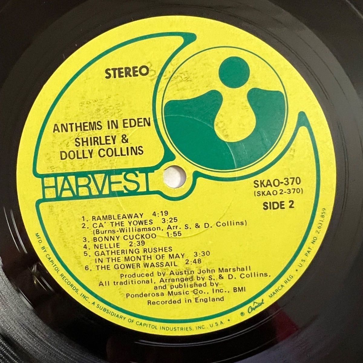 Shirley Collins &amp; Dolly Collins - Anthems In Eden / 1st US Press. 1969 - (M-/VG++)