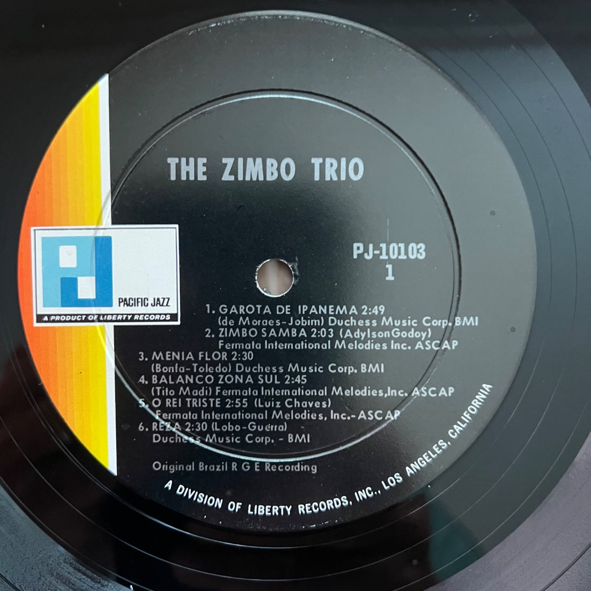 Zimbo Trio - Same / 1. US-Press. 1966 - Mono - Latin Jazz - (M-/VG++)