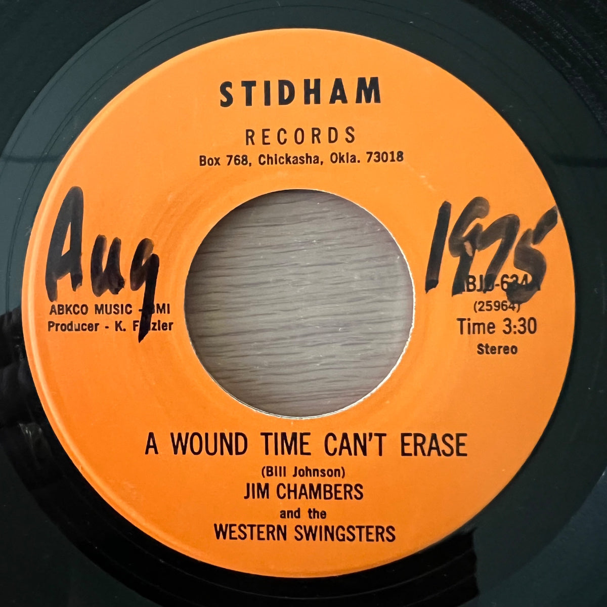 Jim Chambers & Western Swingsters - A Wound Time Can't Erase / 1. US-Press. 1975 - (M-/Neutral)