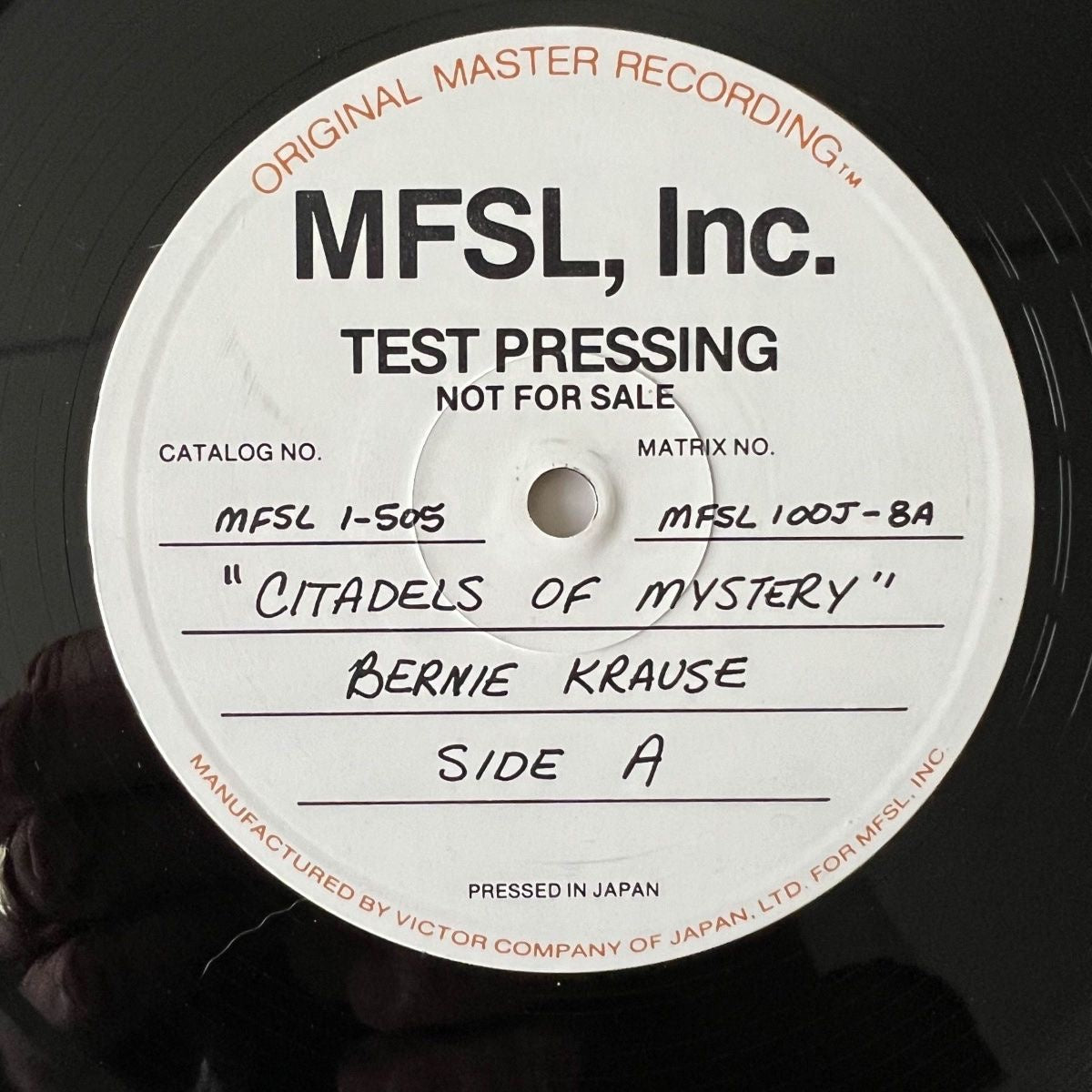 Bernie Krause - Citadels Of Mystery / MFSL Test-Pressing 1979 - (M-/VG++)
