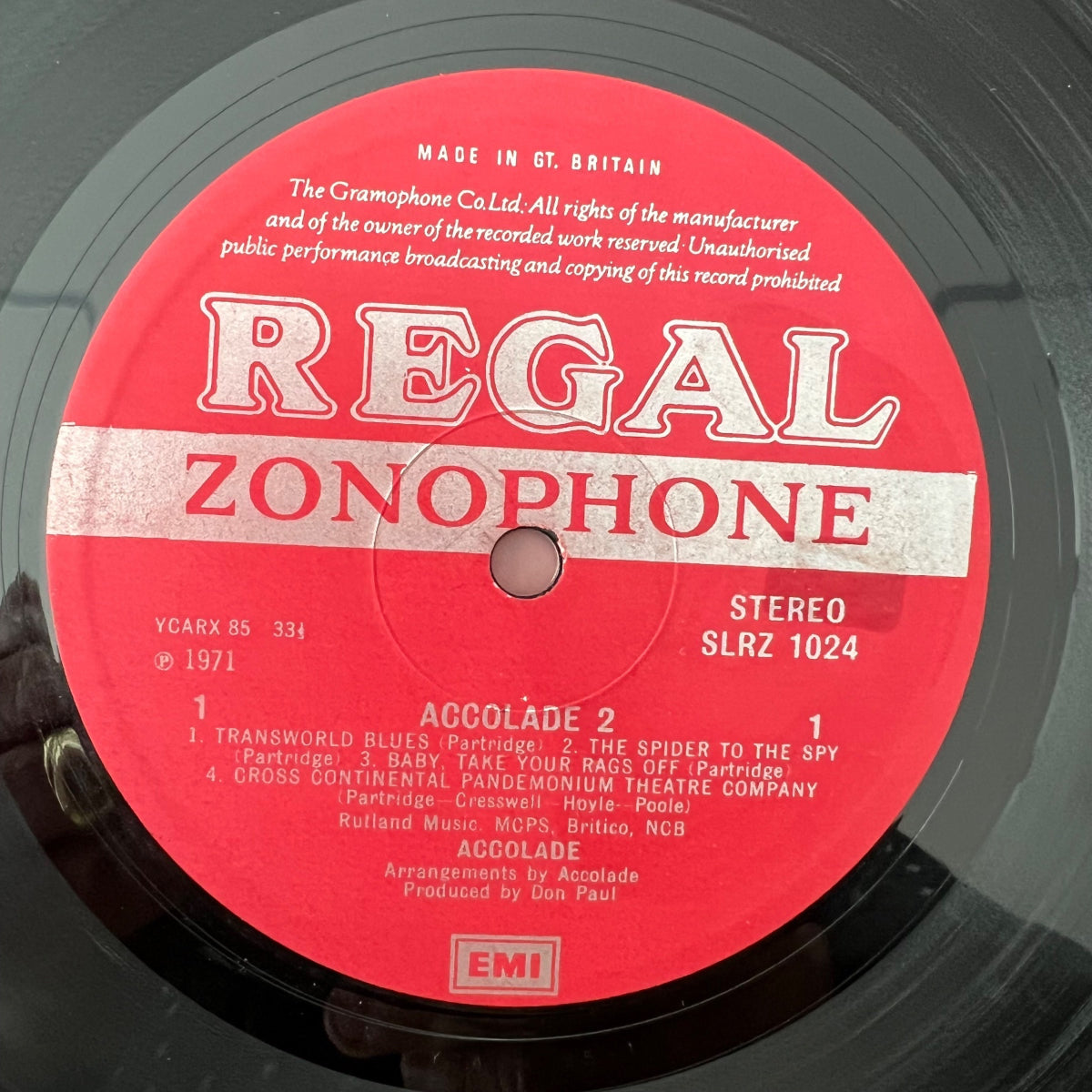 Accolade - Accolade 2 / 1. UK-Press. 1971 - (VG++/VG+)