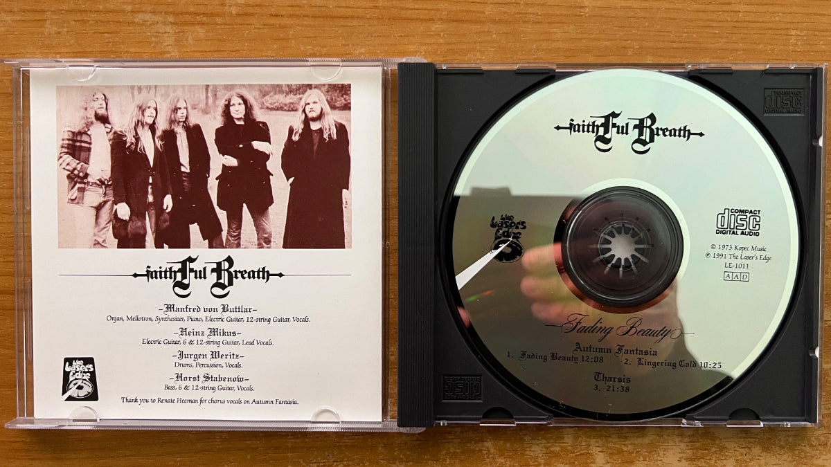 Faithful Breath - Fading Beauty / CD - 1st US Press. 1991 on CD - (M-/M-)
