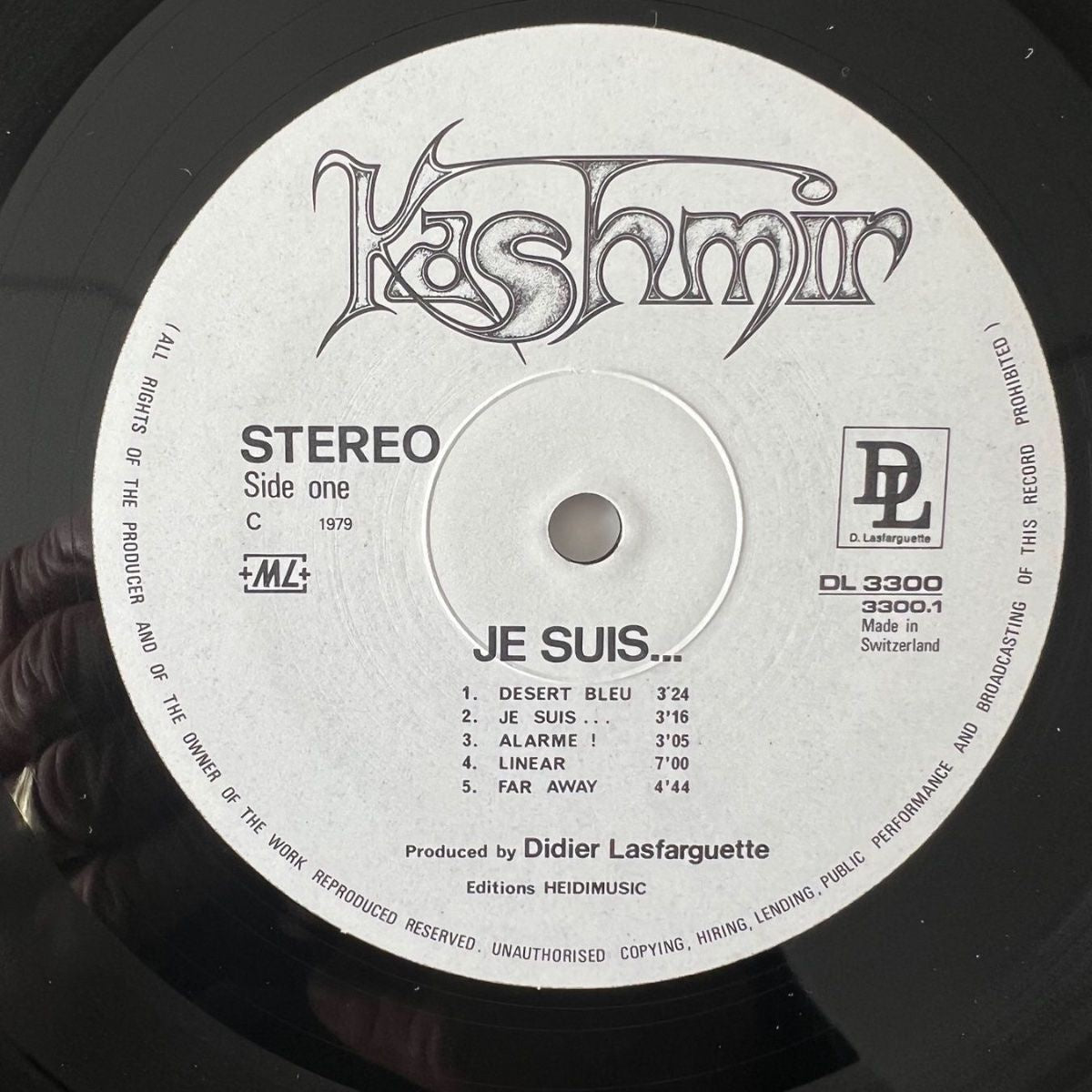 Kashmir - Je Suis.... // 1.Swiss-Press. 1979 - (M-/M-)