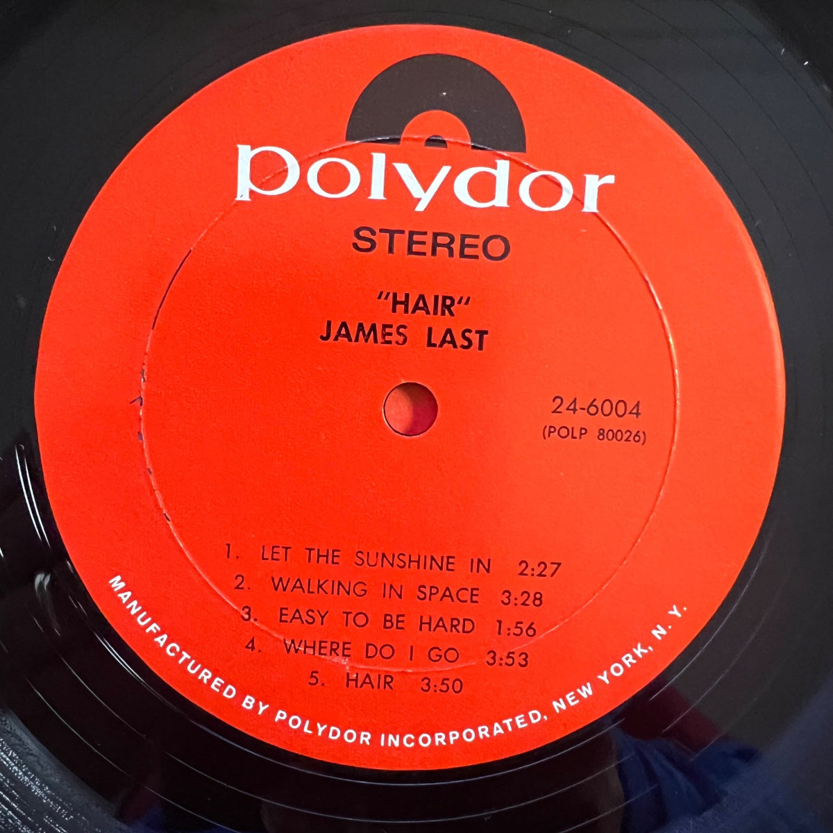 James Last - Hair / 1. US-Press. 1969 - (M-/VG++)
