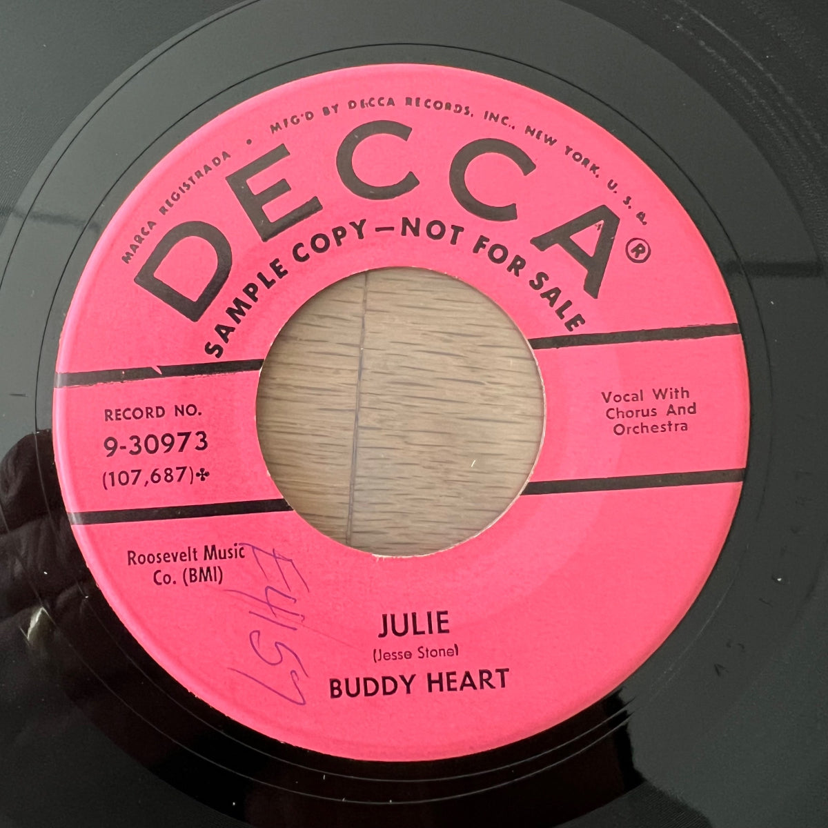 Buddy Heart - Julie / US-Press. 196? - R'n'R - Promo Copy - (VG++/Neutral)