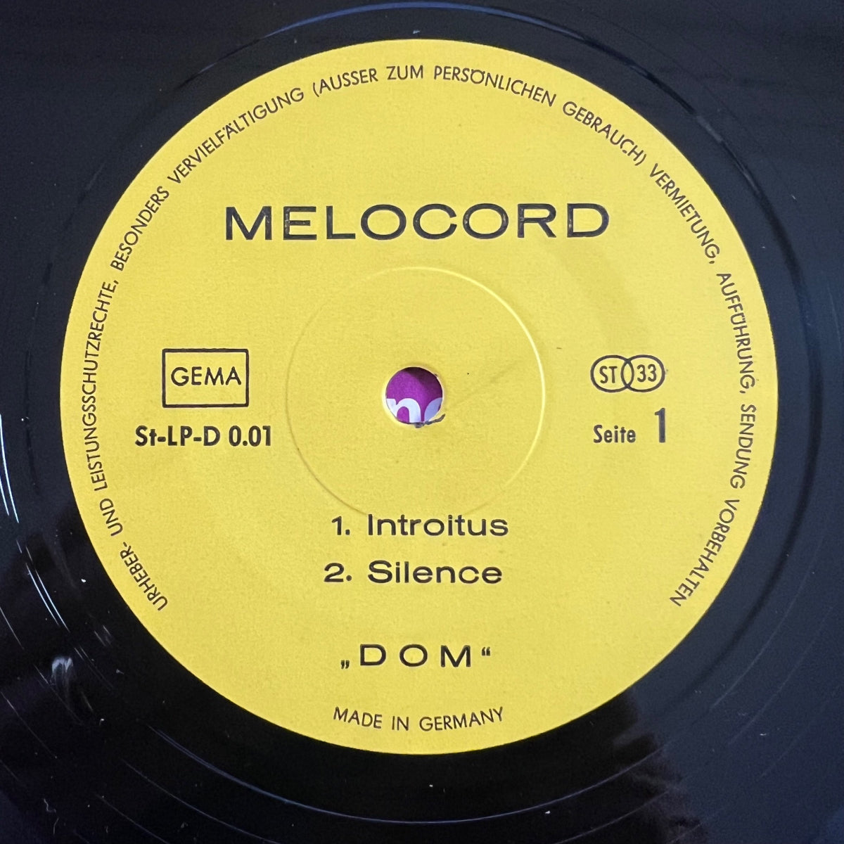 Dom - Edge Of Time // 1. D-Press. 1972 - (M-/VG++)