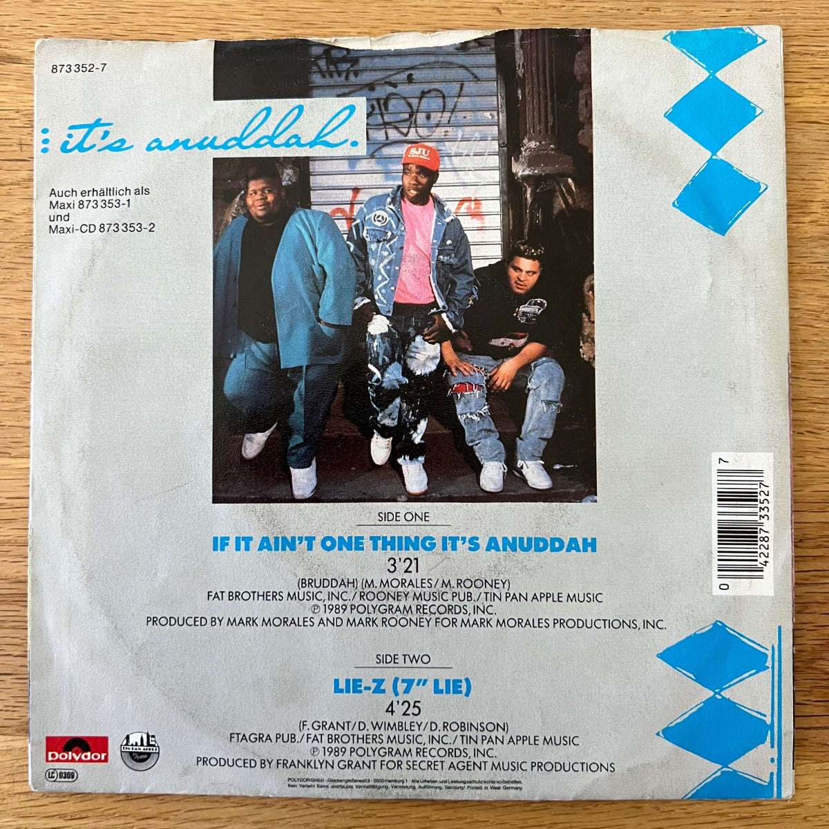 Fat Boys - If It Ain't One Thing It's Anuddah / 1. D-Press. 1989 - (VG+/VG+)