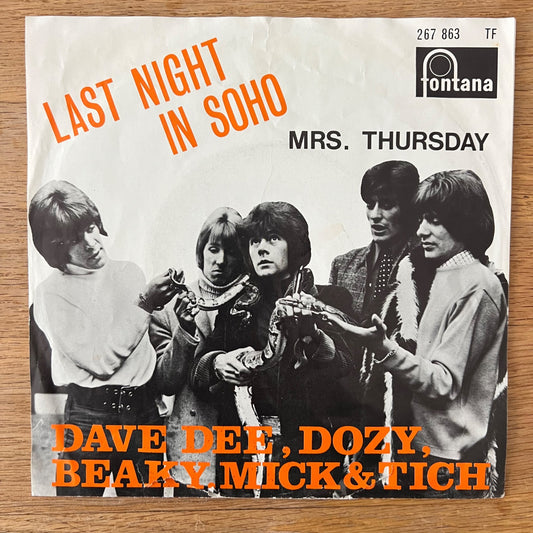 Dave Dee, Dozy, Beaky, Mick & Tich - Last Night In Soho / 1. Austria-Press. 1968 - Mono - (VG++/VG+)