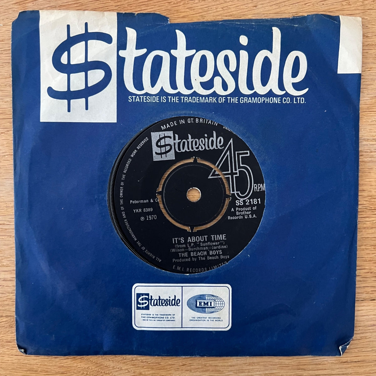 Beach Boys - Tears In The Morning / 1. UK-Press. 1970 - (M-/VG)