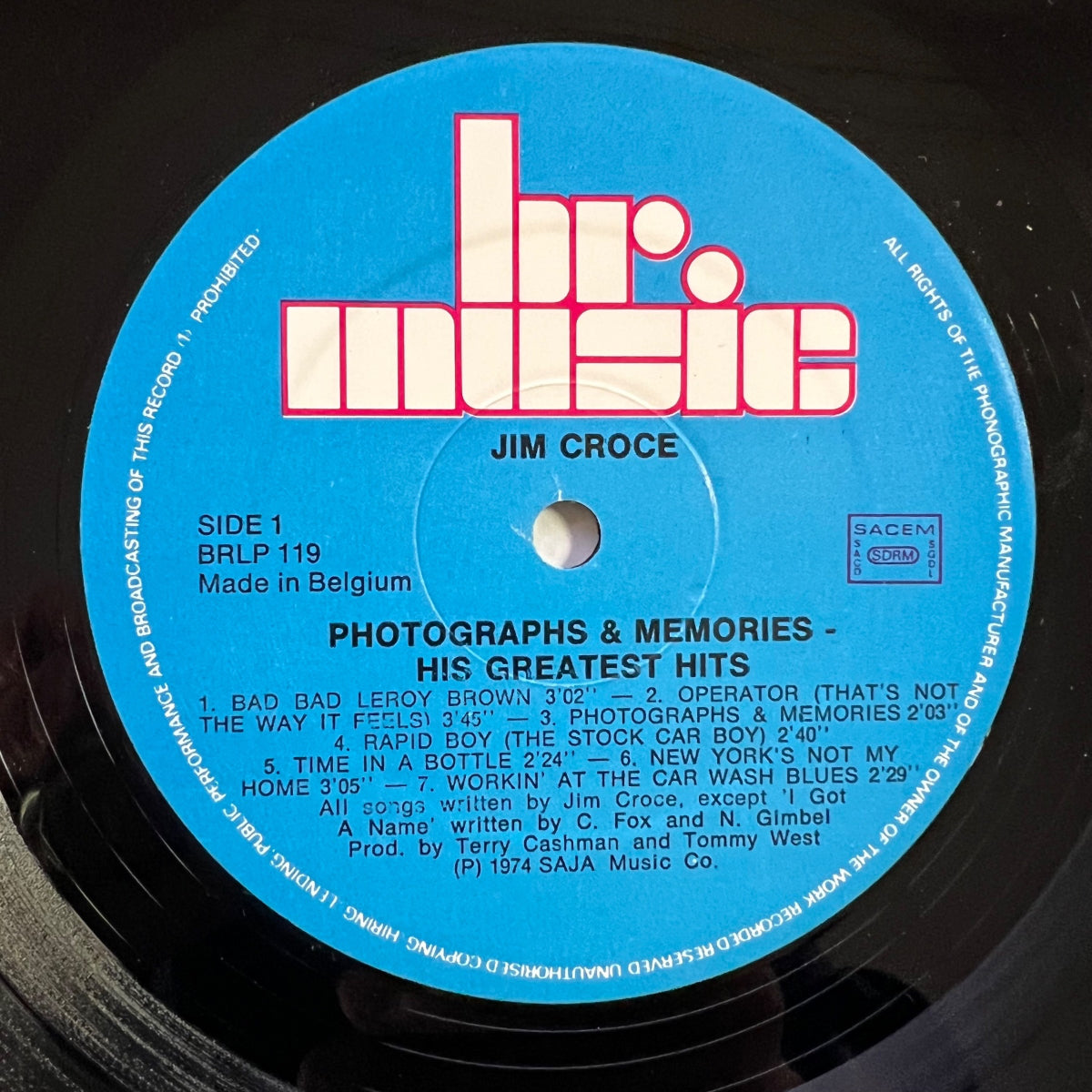 Jim Croce - Photographs & Memories / Belgien-Press. 1989 - (M-/M-)