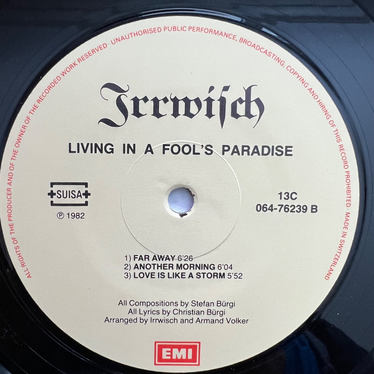 Irrwisch - Living In A Fool's Paradise / 1. Swiss 1982 - (M-/M-)