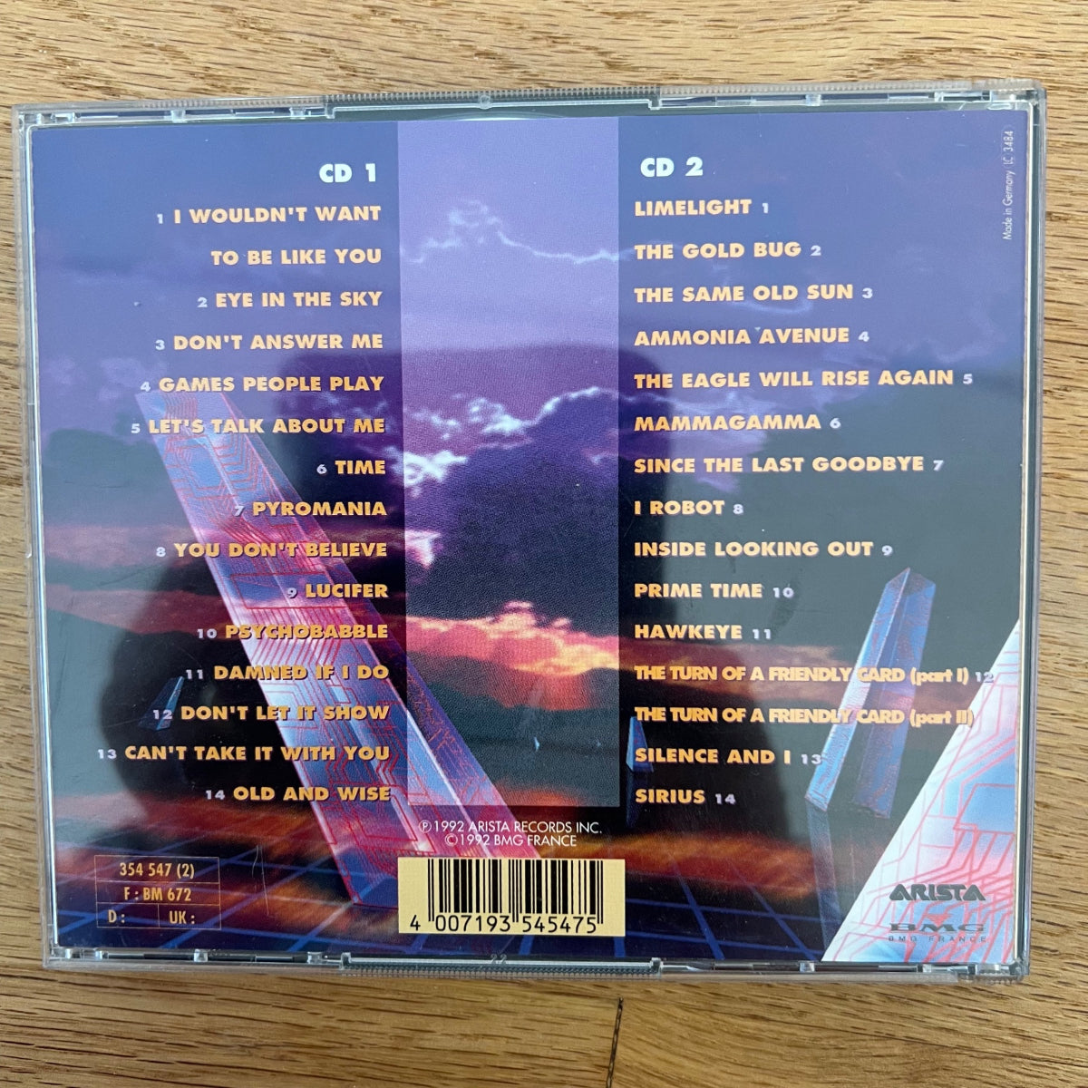Alan Parsons Project - The Best Of / 2 CD - 1. D-Press. 1992 - (M-/M-)