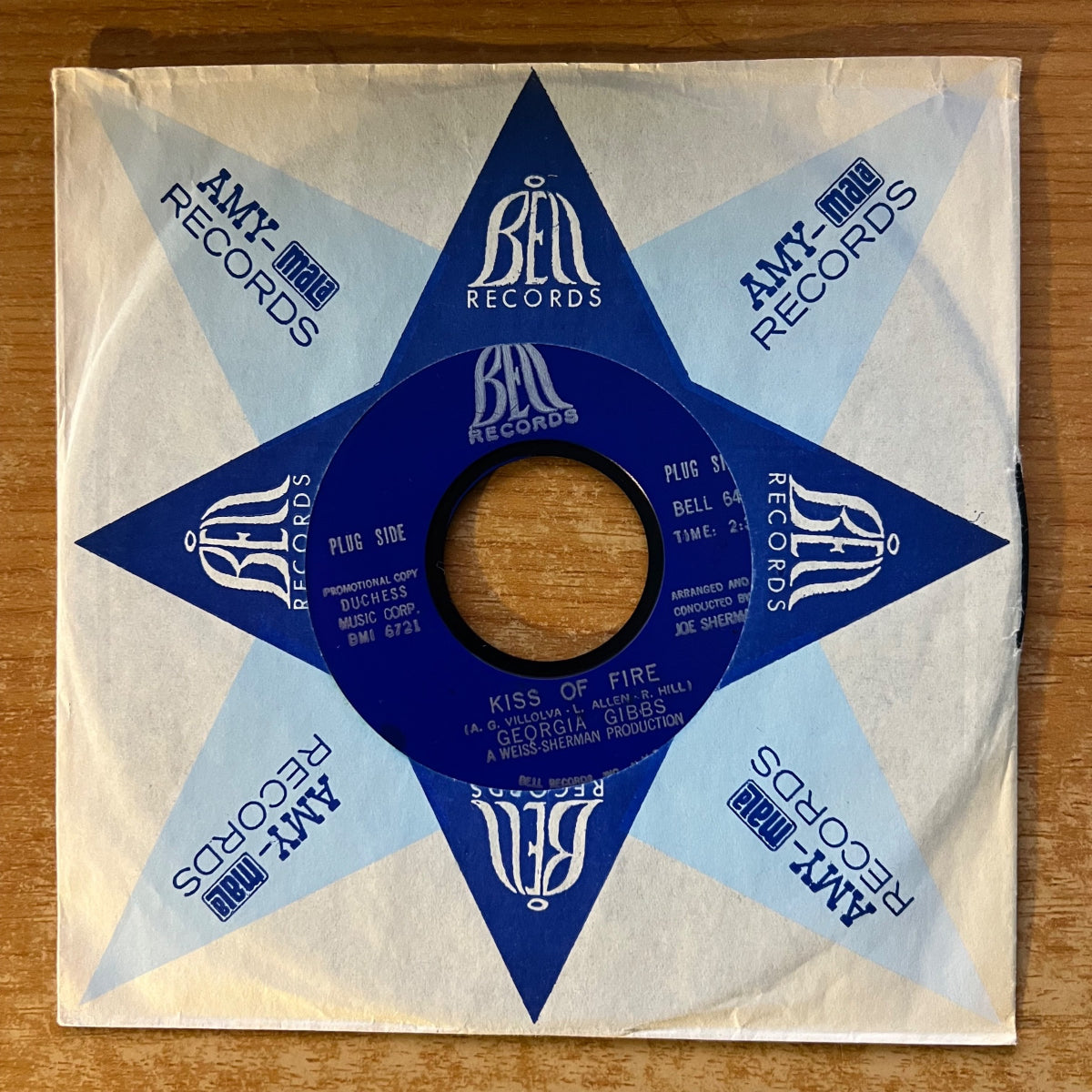 Georgia Gibbs - Kiss Of Fire / US-Promo 1966 - (VG++/VG+)