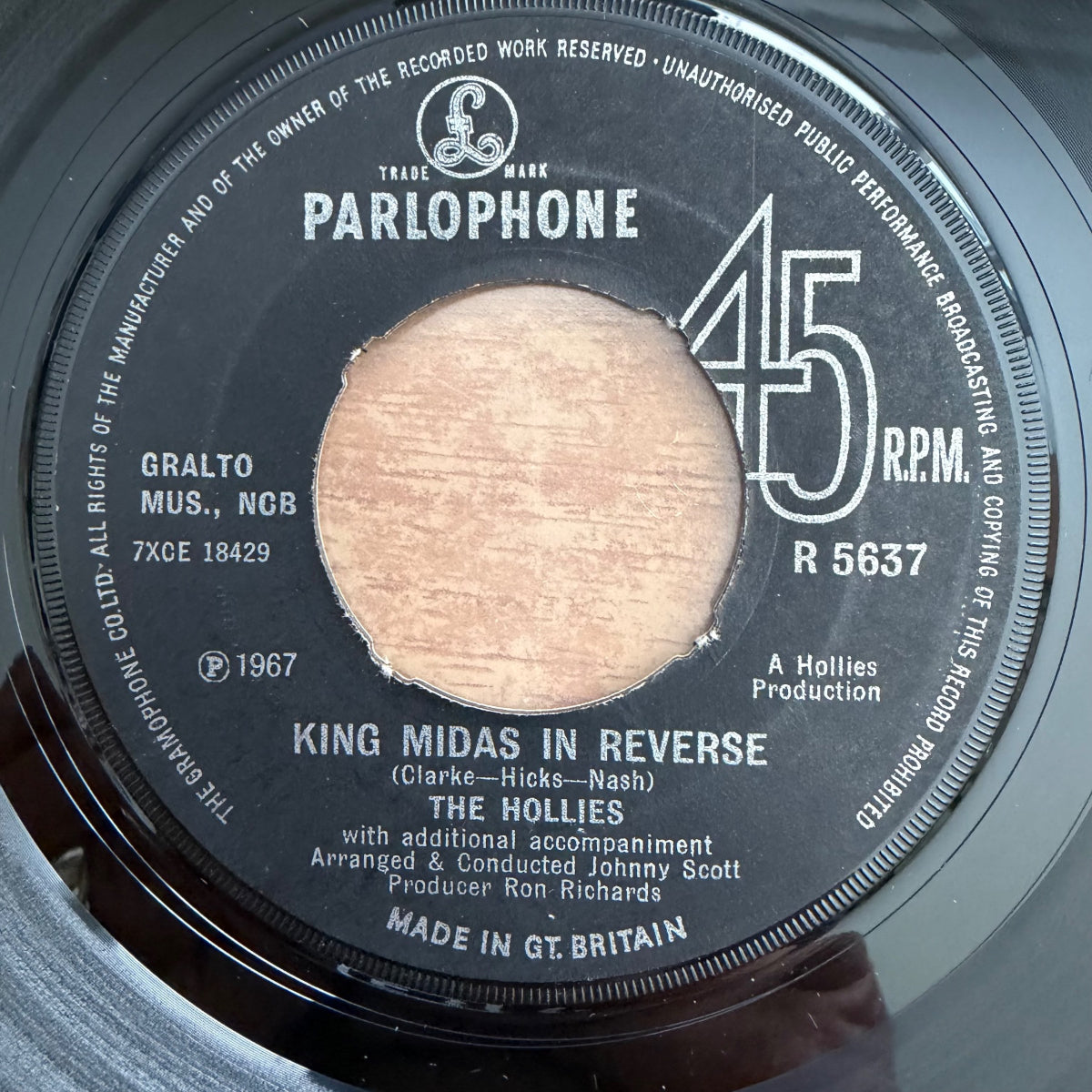 Hollies - King Midas In Reserve / 1. UK-Press. 1967 - (VG/Neutral)