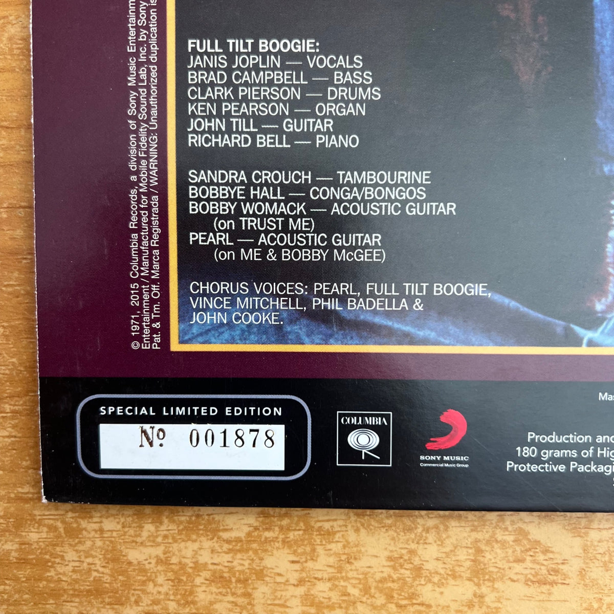 Janis Joplin - Pearl / Audiophile MFSL 2016 - (M-/M-)