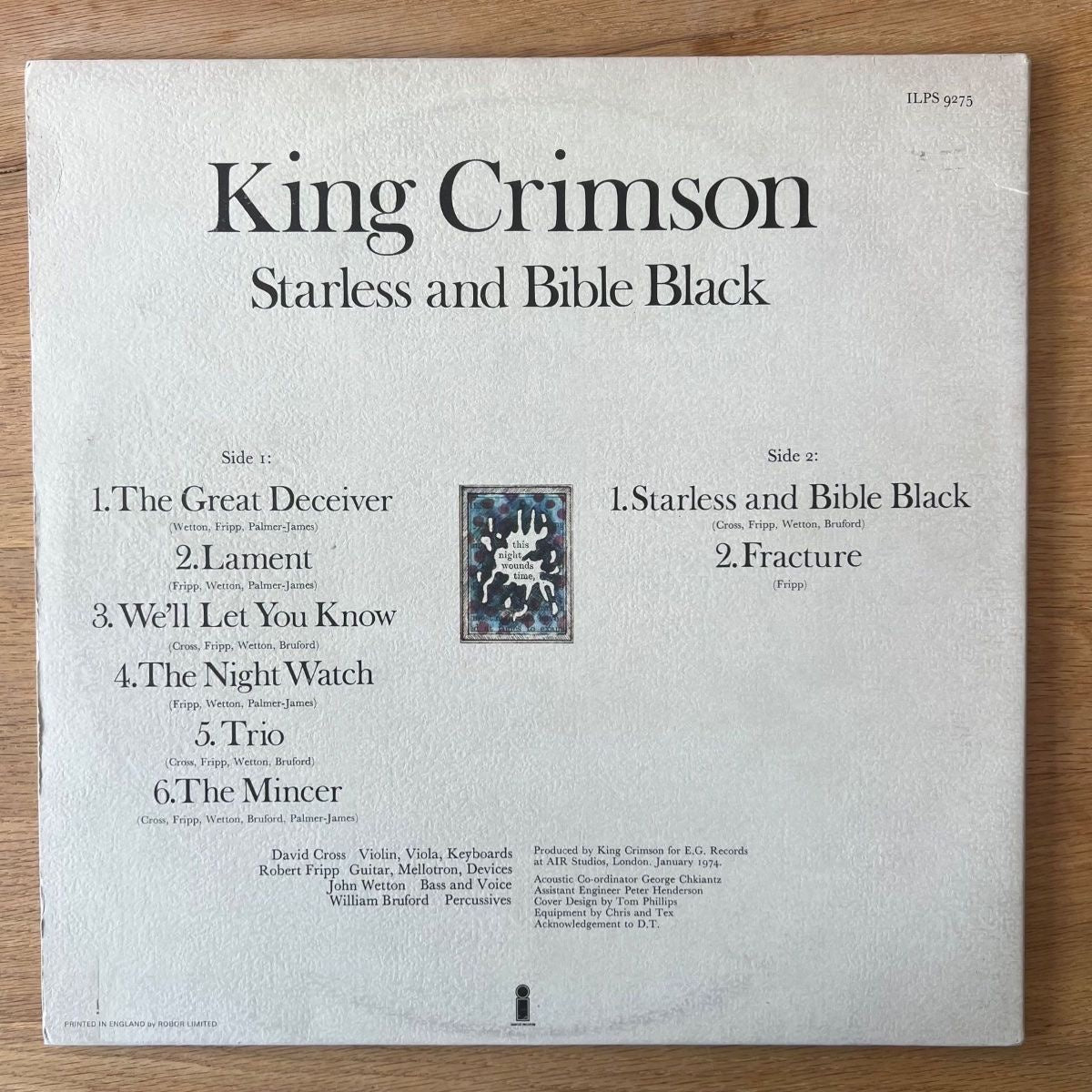King Crimson - Starless And Bible Black / 1. UK-Press. 1974 - (M-/VG++)