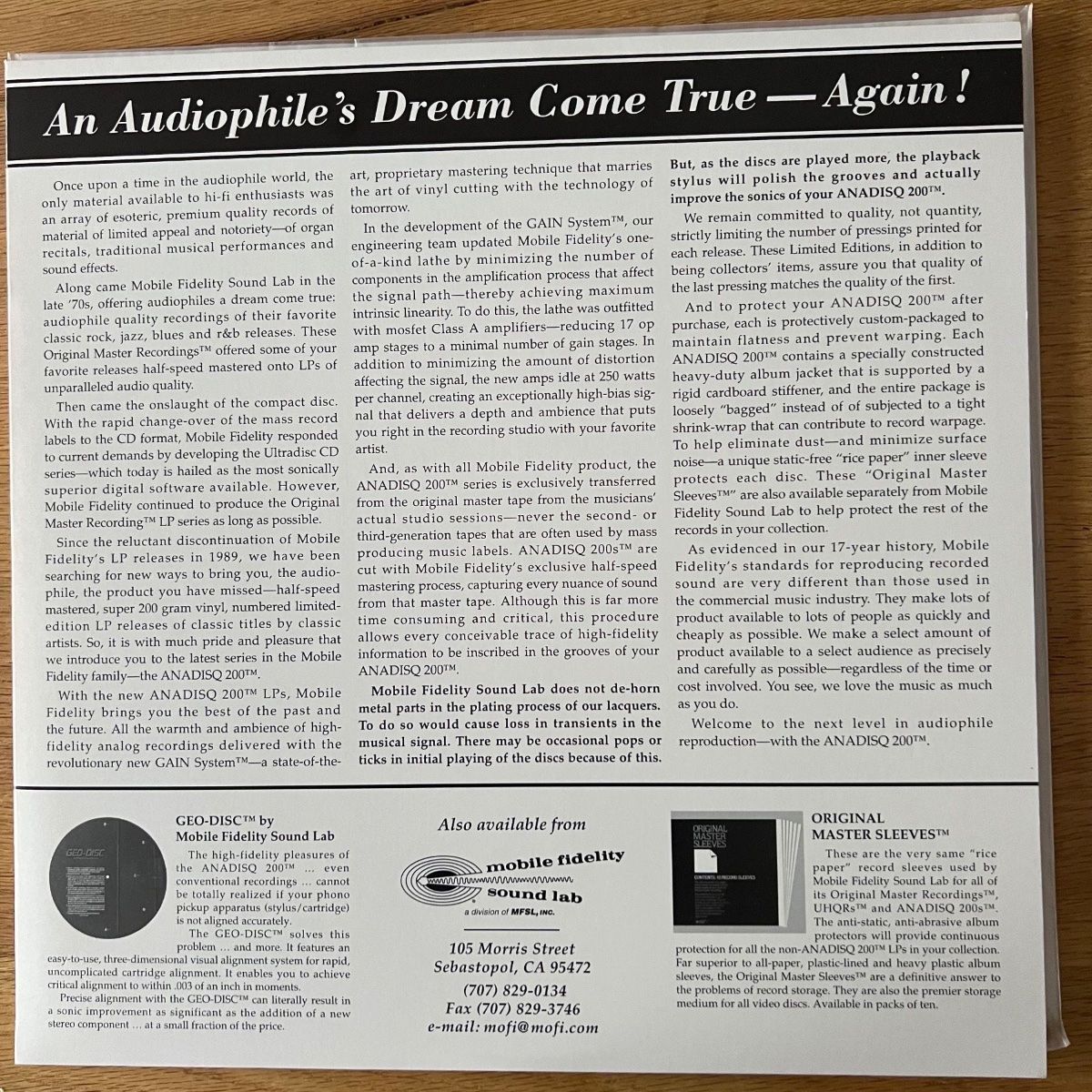 Duke Ellington - Anatomy Of A Murder / Audiophile MFSL 1995 - (M-/M-)