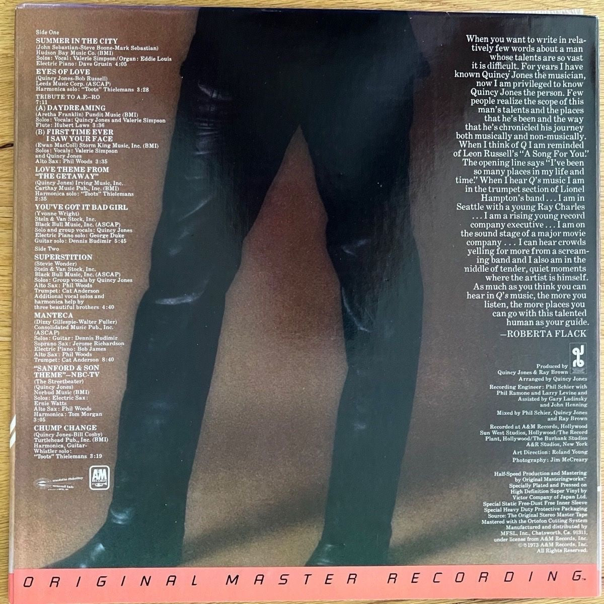 Quincy Jones - You've Got It Bad Girl / Audiophile MFSL 1983 - (M-/M-)