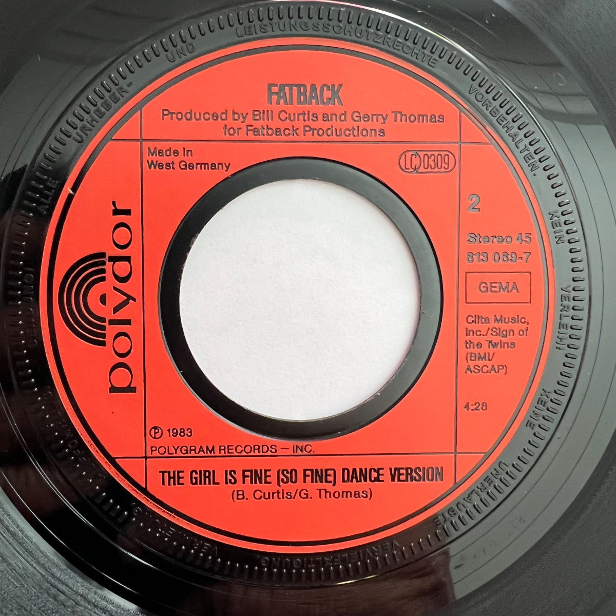 Fatback - The Girl Is Fine / 1. D-Press. 1983 - (VG++/VG++)