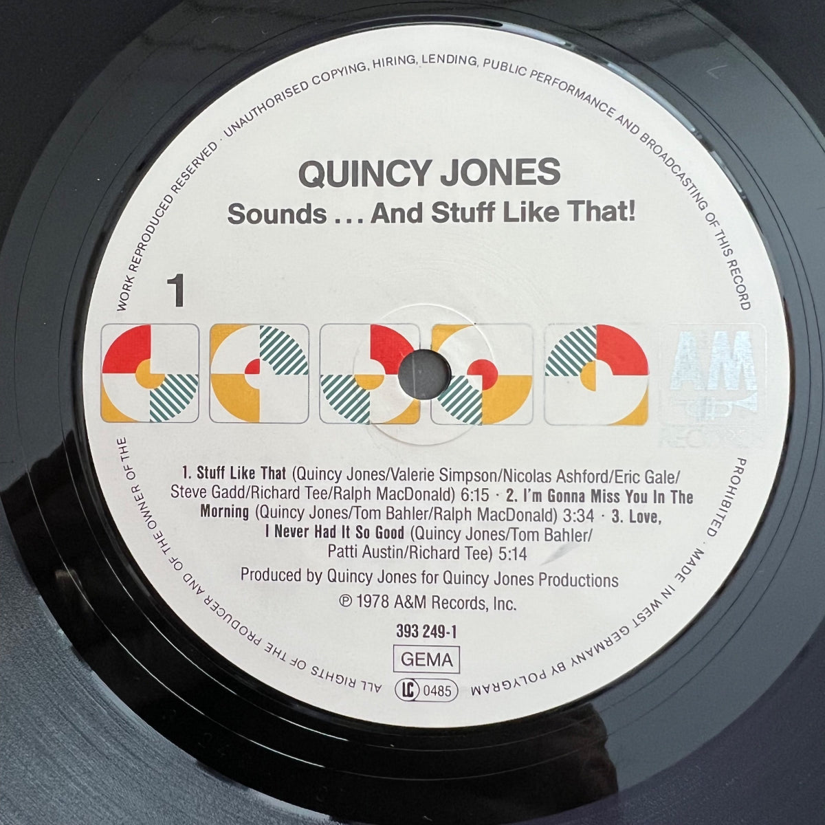 Quincy Jones - Sounds.. And Stuff Like That!! / D-Press. RE - (M-/VG+)