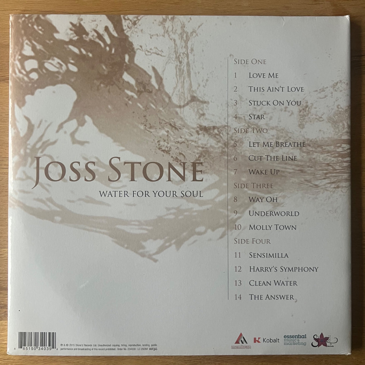 Joss Stone - Water For Your Soul / 2 LP - 1. EU-Press. 2015 - (Mint & Sealed)
